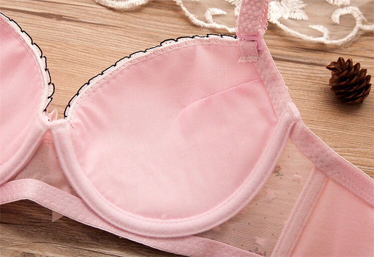 Floral Manufacturers direct dot floral girl bra set pure cotton lace student girl underwear a generation Floral Manufacturers direct dot floral girl bra set pure cotton lace student girl underwear a generation