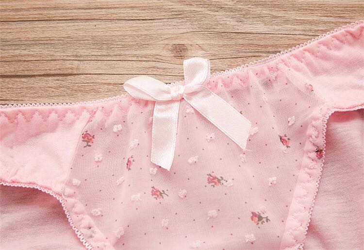 Floral Manufacturers direct dot floral girl bra set pure cotton lace student girl underwear a generation Floral Manufacturers direct dot floral girl bra set pure cotton lace student girl underwear a generation