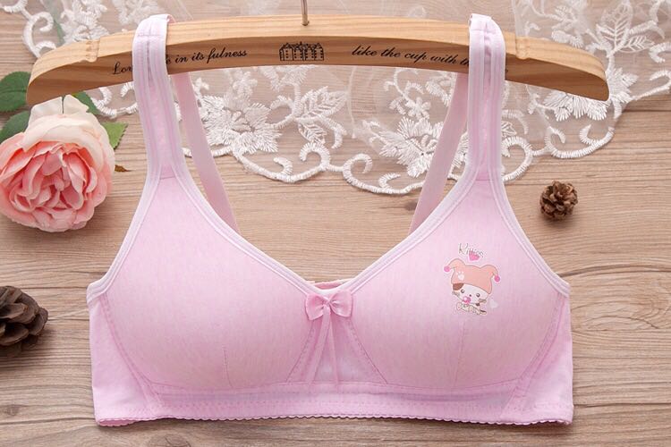 Sexy thin model cup girls bra without underwire cute pure cotton high school students underwear small bra set Sexy thin model cup girls bra without underwire cute pure cotton high school students underwear small bra set