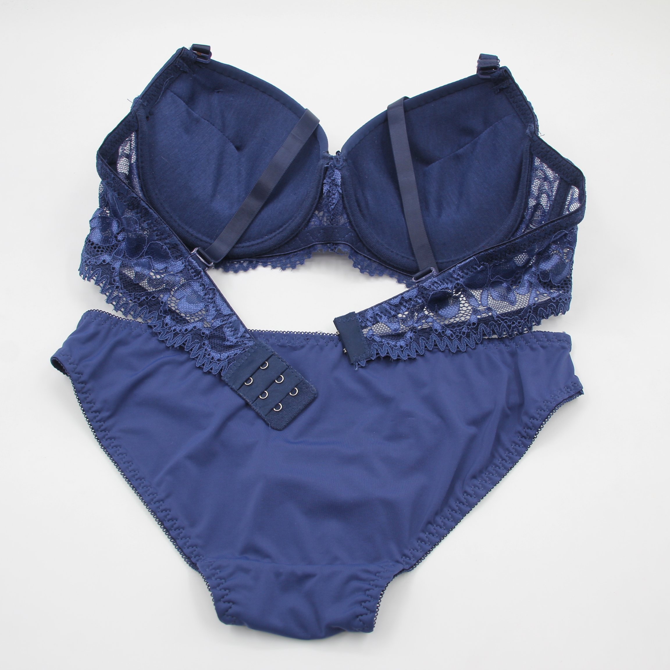 Aolijia high-end lace design nylon high stretch European and American foreign trade bra set spot order