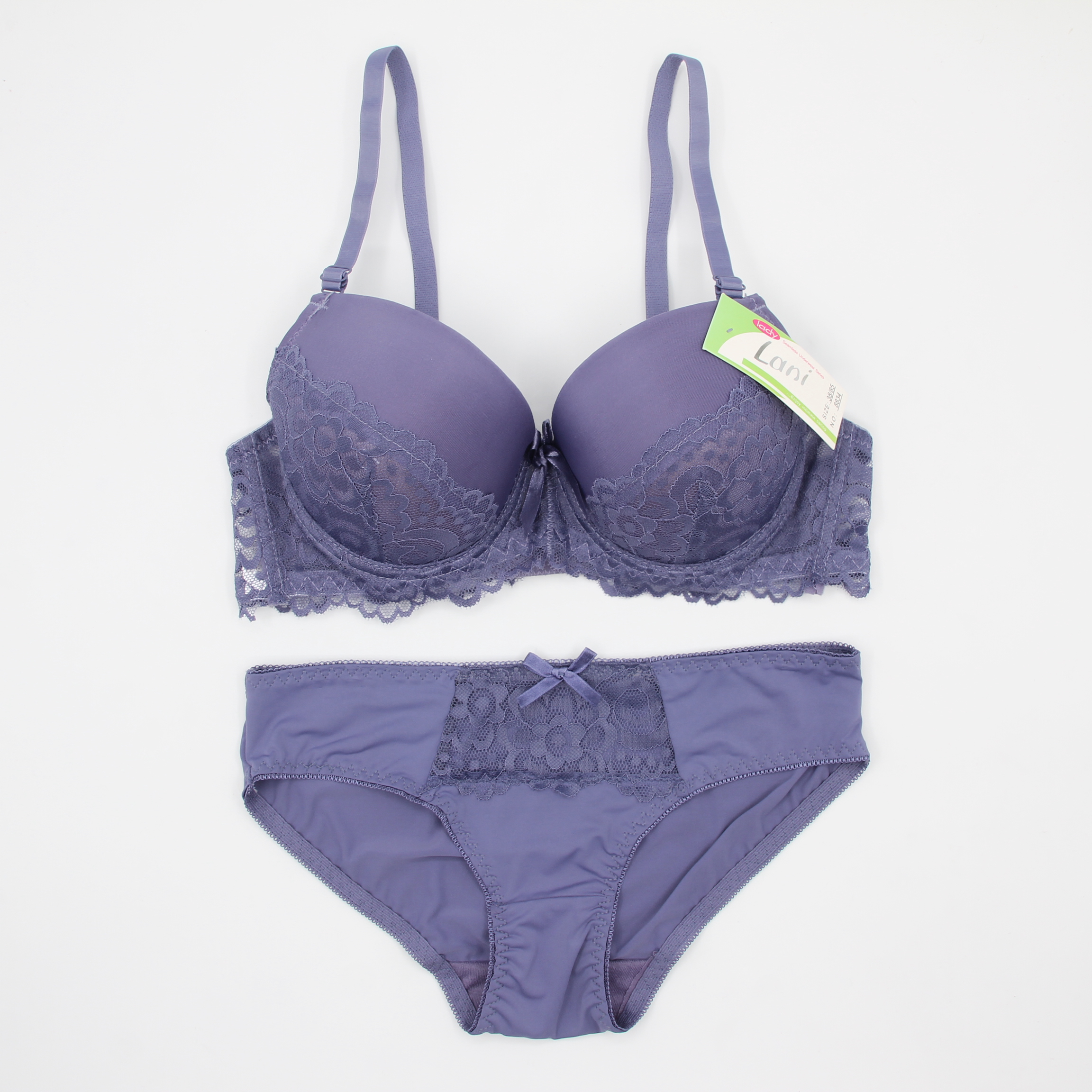 Aolijia high-end lace design nylon high stretch European and American foreign trade bra set spot order