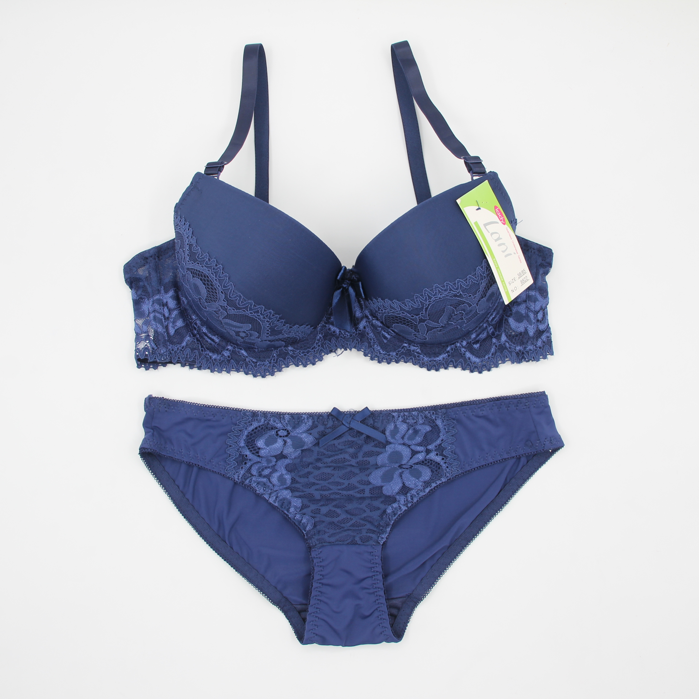 Aolijia high-end lace design nylon high stretch European and American foreign trade bra set spot order