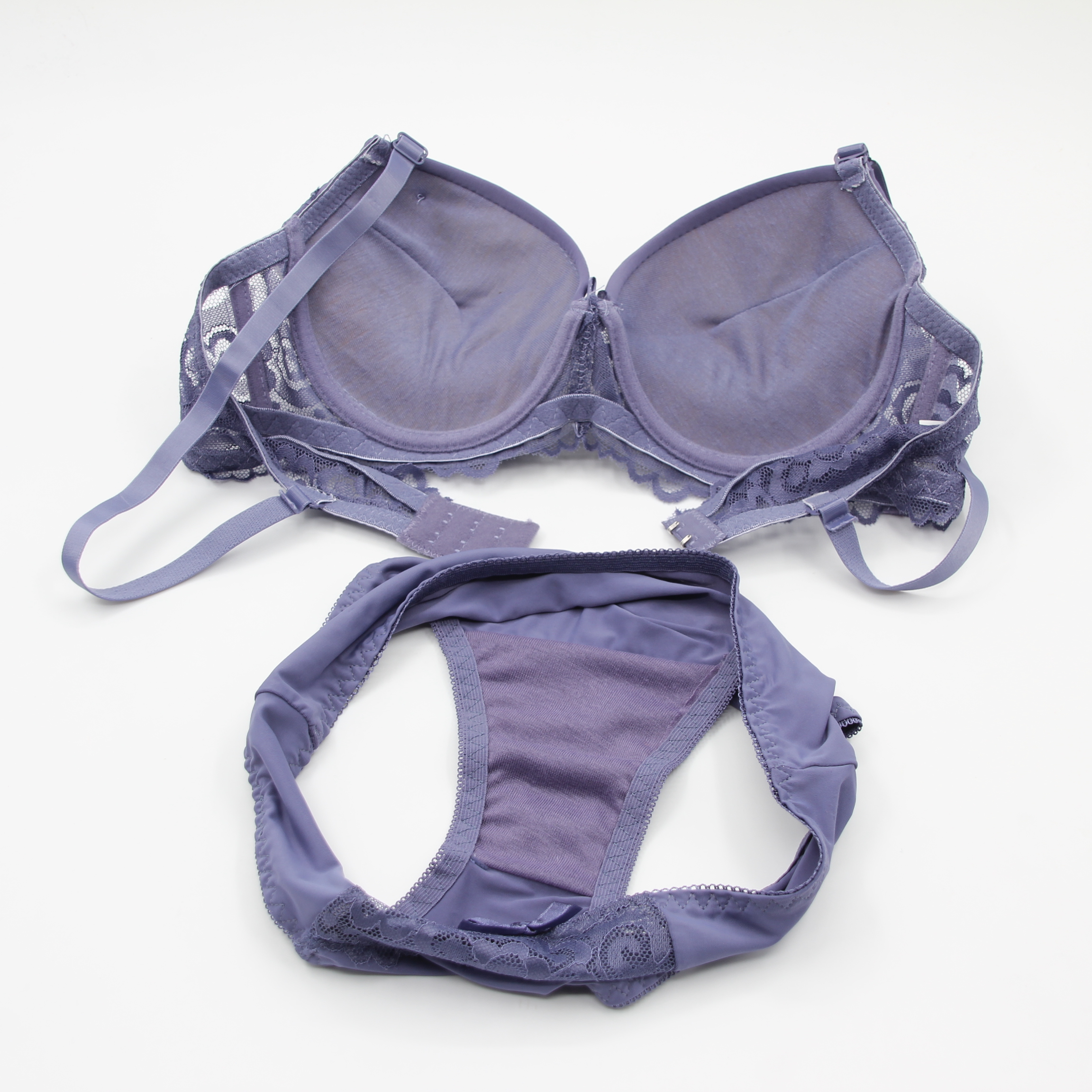 Aolijia high-end lace design nylon high stretch European and American foreign trade bra set spot order