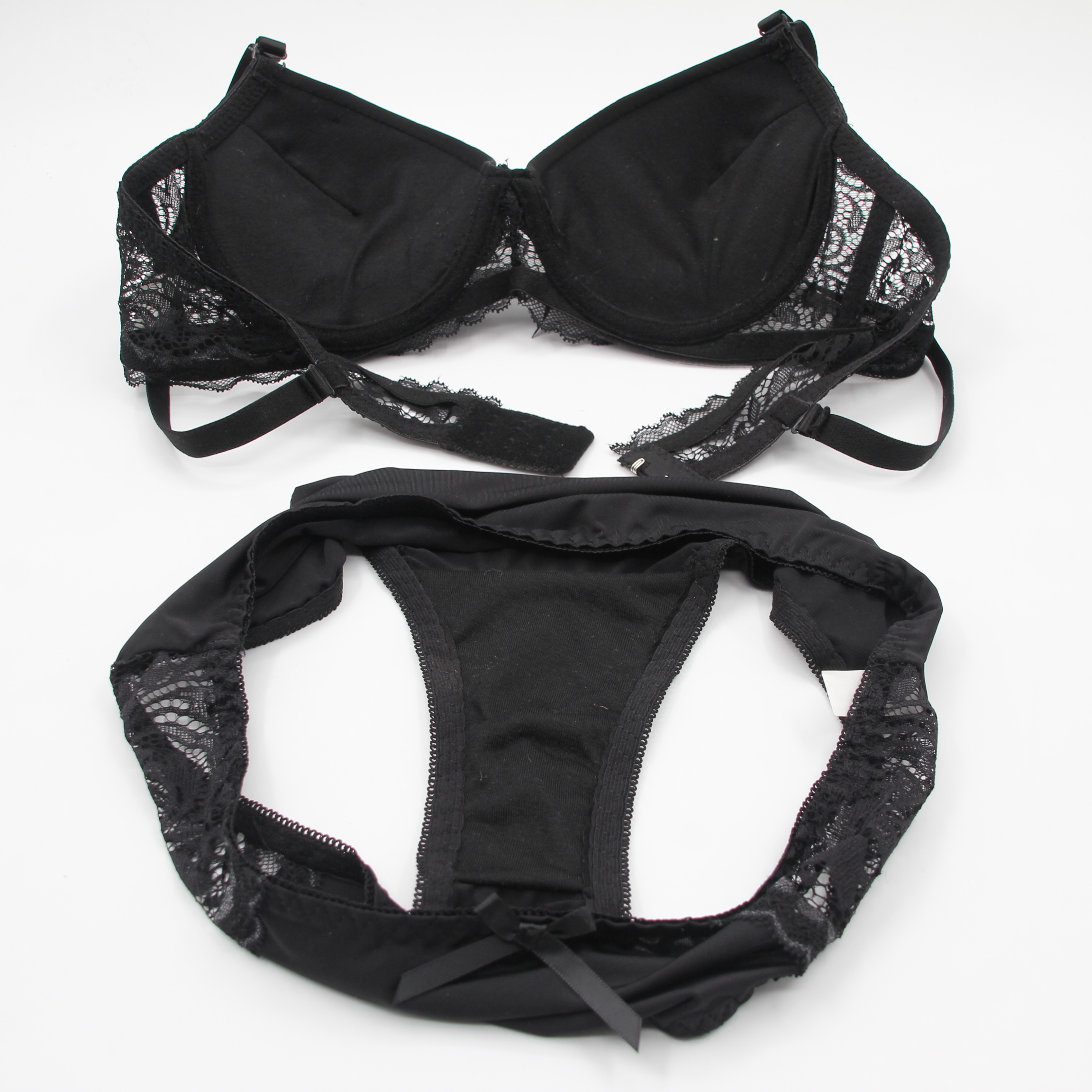 Aolijia high-end lace design nylon high stretch European and American foreign trade bra set spot order