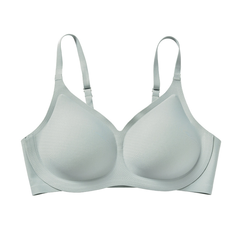 New One-Piece Sexy Latex Women's Underwear Push up Adjustable Wireless Seamless Bra Women