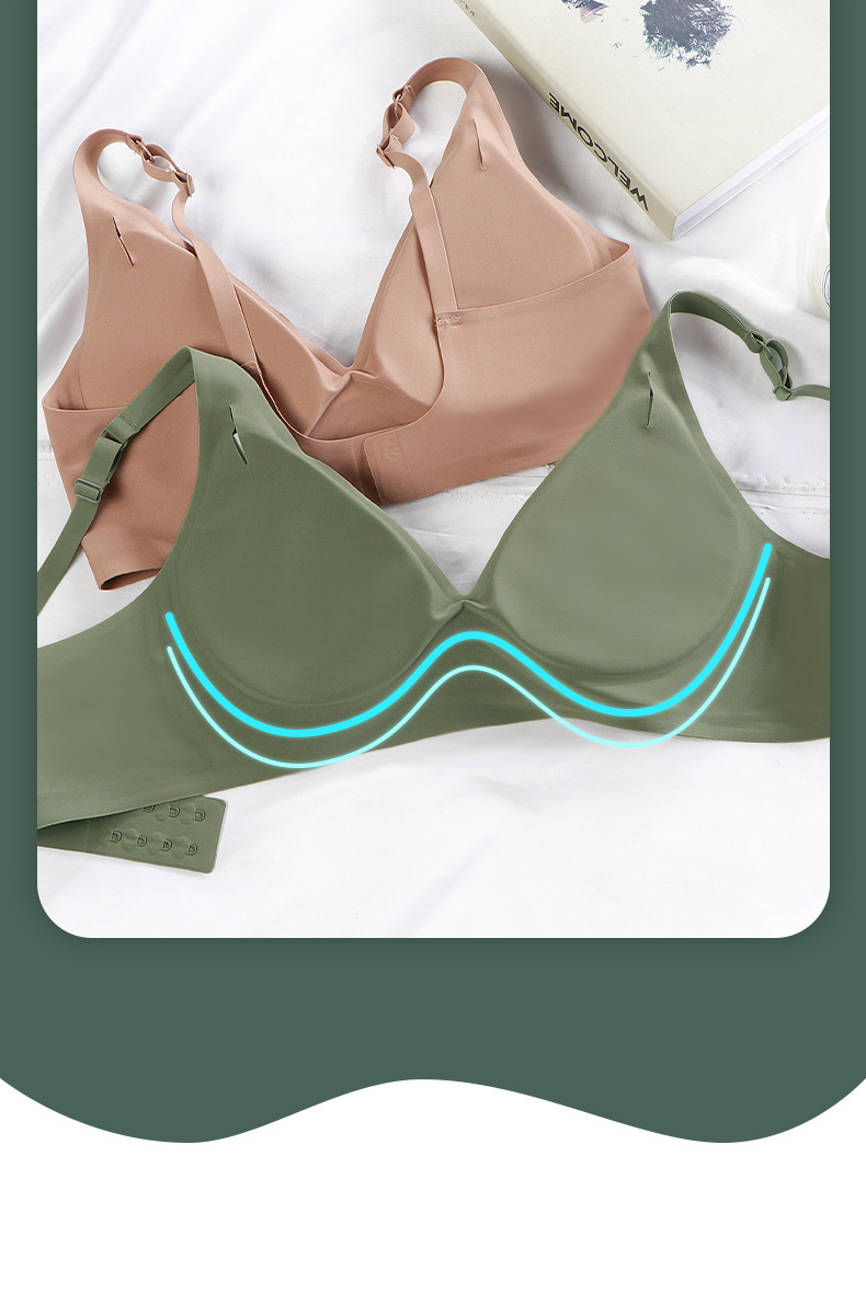 Underwear for Women Wireless Thin Small Chest Push up Zero-Sense Adjustable Invisible Seamless Bra Skin Jelly Underwear Underwear for Women Wireless Thin Small Chest Push up Zero-Sense Adjustable Invisible Seamless Bra Skin Jelly Underwear