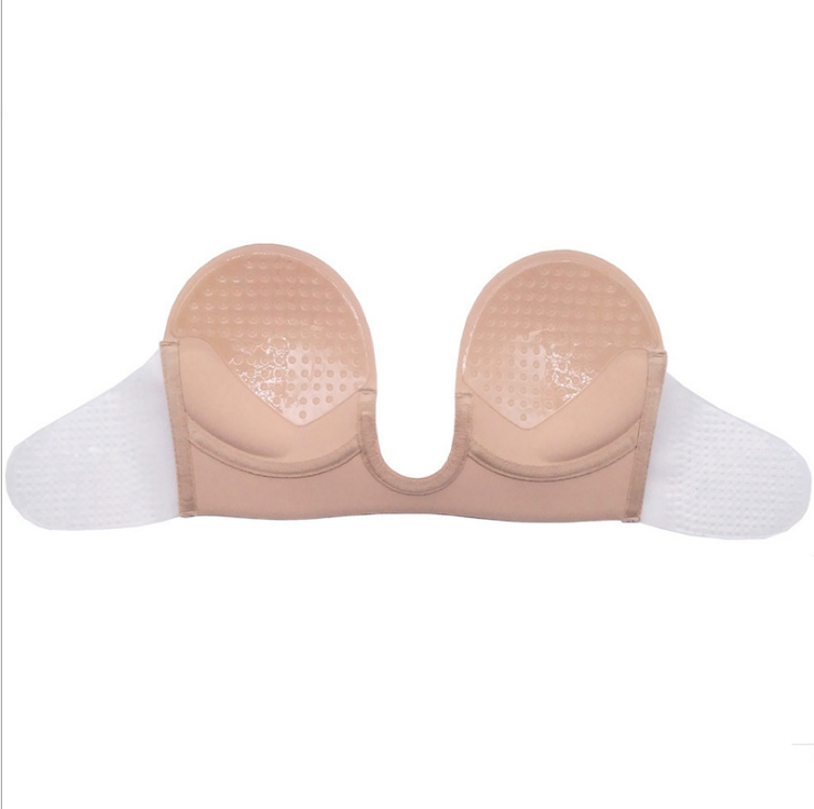 Europe and the United States sell a piece of sexy u-shaped underwear with steel ring gathered silicone seamless bra