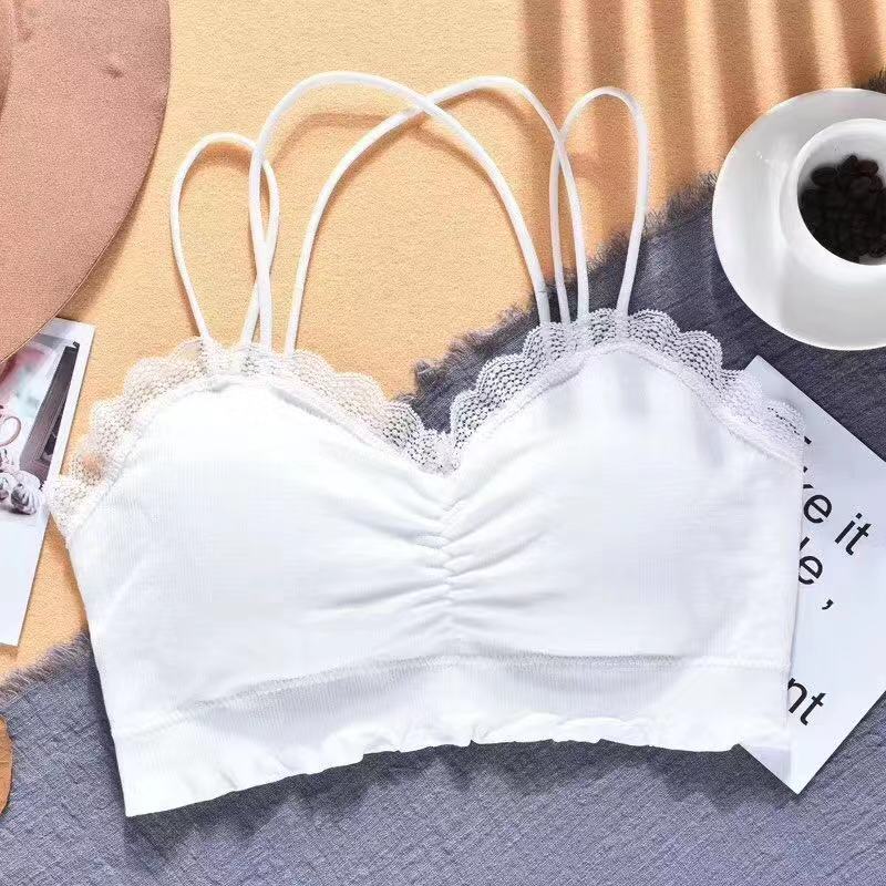 Factory Direct hot Style Seamless Bra Wrap bra Lace cross back top without underwire Comfortable Vest Factory Direct hot Style Seamless Bra Wrap bra Lace cross back top without underwire Comfortable Vest