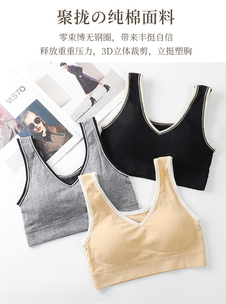 Korean Vest 2.0 Girl Tube Top Seamless Bra Graphene Lining Anti-Wardrobe Malfunction Base Yoga Sports Bra Korean Vest 2.0 Girl Tube Top Seamless Bra Graphene Lining Anti-Wardrobe Malfunction Base Yoga Sports Bra