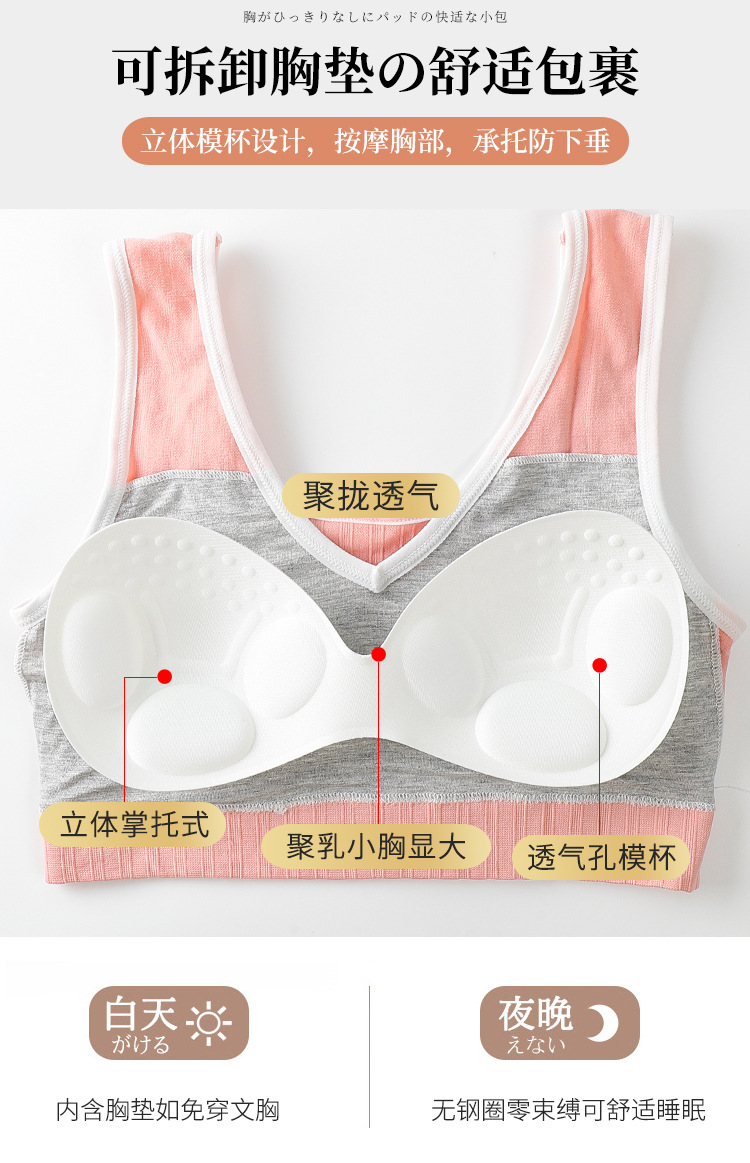 Korean Vest 2.0 Girl Tube Top Seamless Bra Graphene Lining Anti-Wardrobe Malfunction Base Yoga Sports Bra Korean Vest 2.0 Girl Tube Top Seamless Bra Graphene Lining Anti-Wardrobe Malfunction Base Yoga Sports Bra