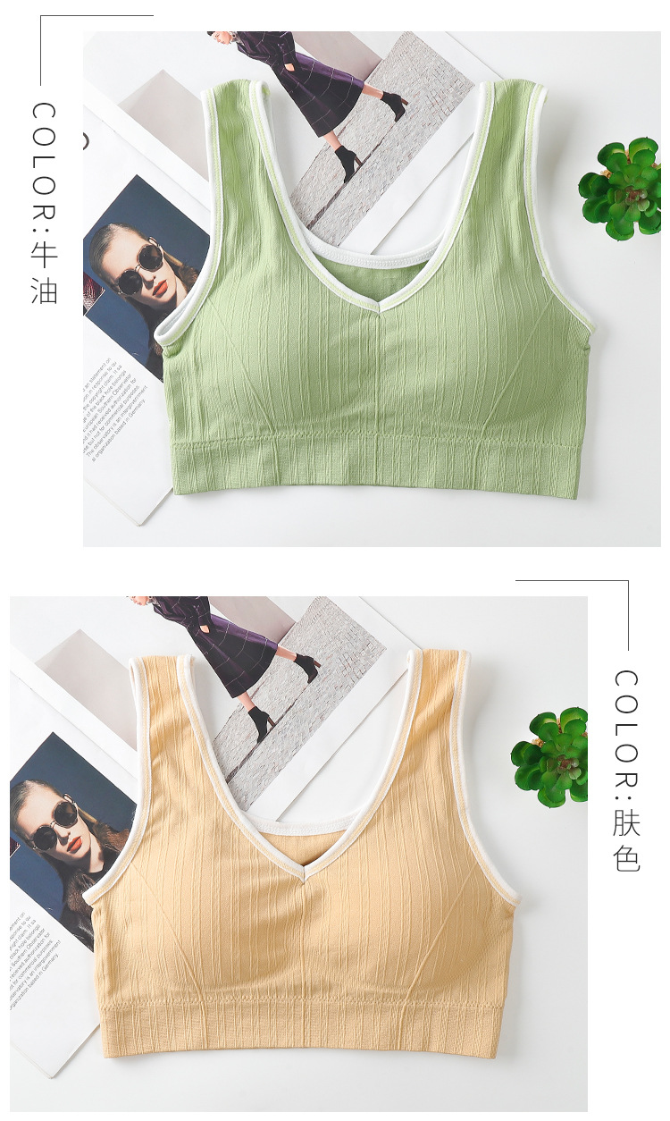 Korean Vest 2.0 Girl Tube Top Seamless Bra Graphene Lining Anti-Wardrobe Malfunction Base Yoga Sports Bra Korean Vest 2.0 Girl Tube Top Seamless Bra Graphene Lining Anti-Wardrobe Malfunction Base Yoga Sports Bra