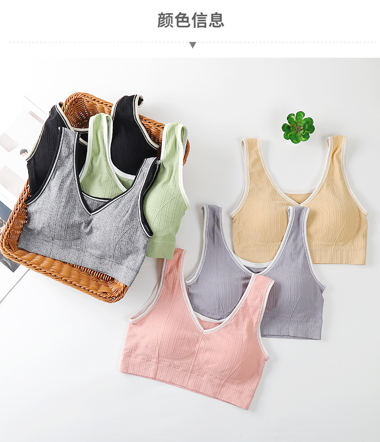 Korean Vest 2.0 Girl Tube Top Seamless Bra Graphene Lining Anti-Wardrobe Malfunction Base Yoga Sports Bra Korean Vest 2.0 Girl Tube Top Seamless Bra Graphene Lining Anti-Wardrobe Malfunction Base Yoga Sports Bra