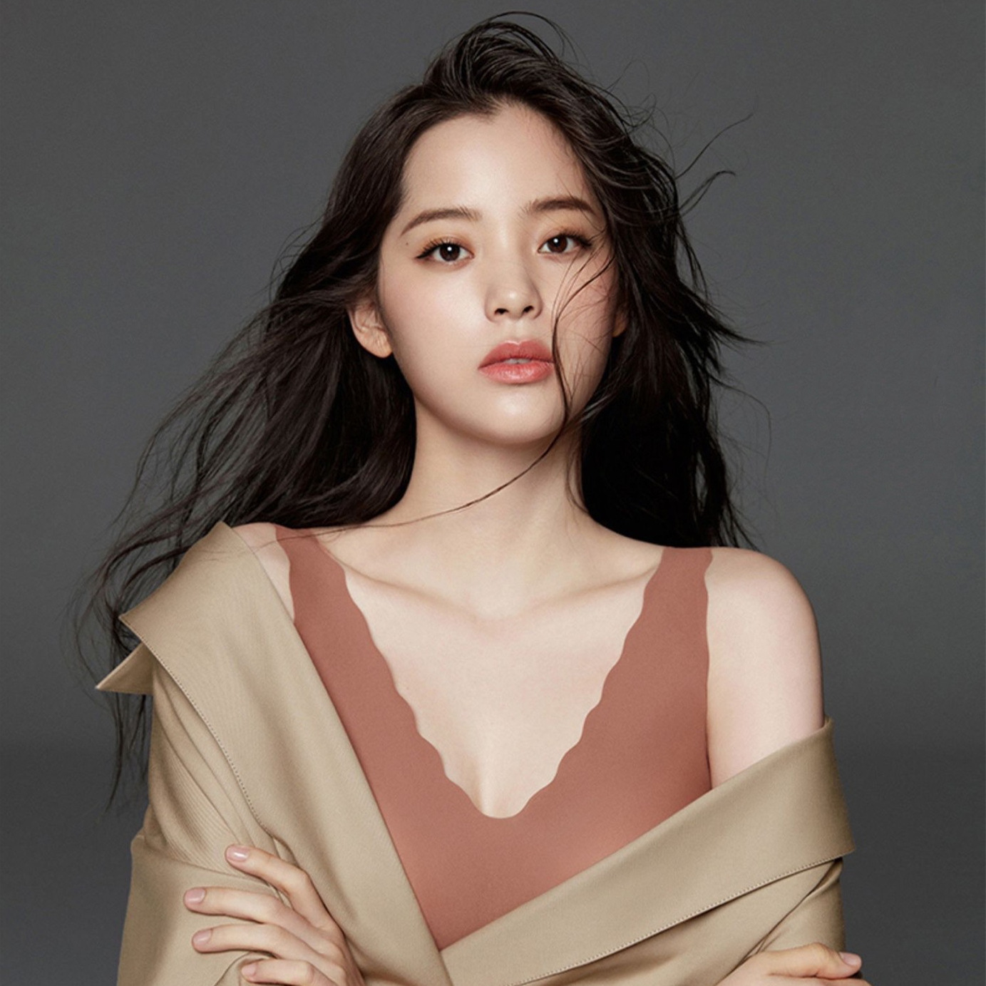 Ouyang Same Style Nana Lovey Oubras Underwear Women's Wireless Push up No Size Vest Seamless Bra