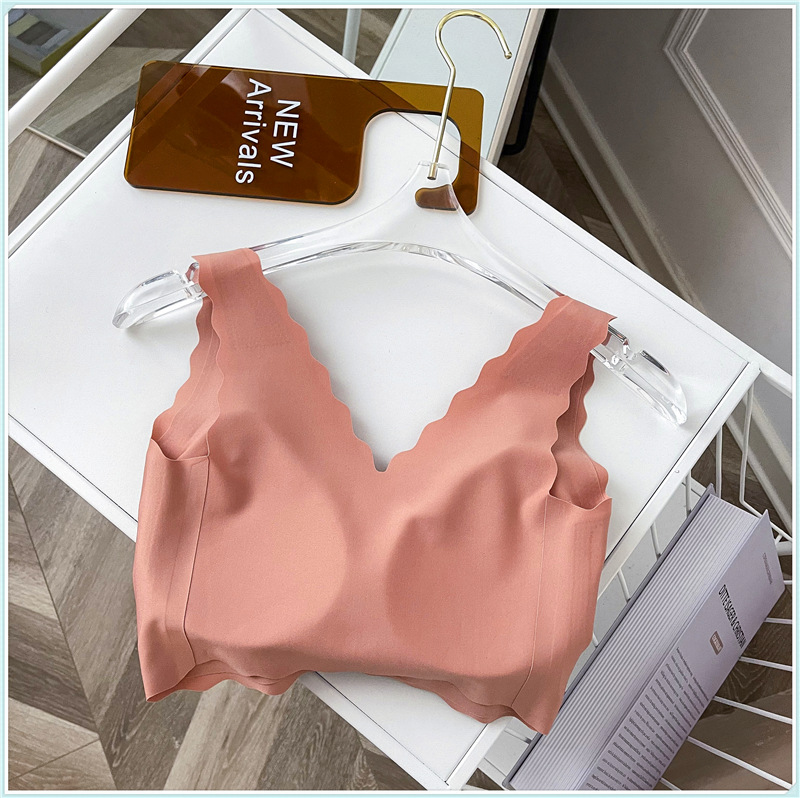 Ouyang Same Style Nana Lovey Oubras Underwear Women's Wireless Push up No Size Vest Seamless Bra Ouyang Same Style Nana Lovey Oubras Underwear Women's Wireless Push up No Size Vest Seamless Bra