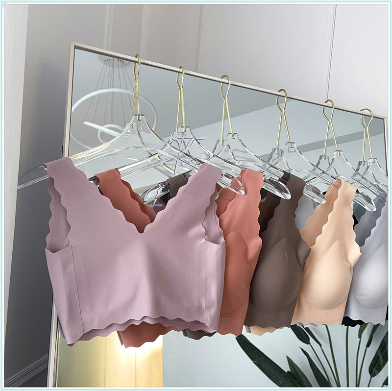 Ouyang Same Style Nana Lovey Oubras Underwear Women's Wireless Push up No Size Vest Seamless Bra