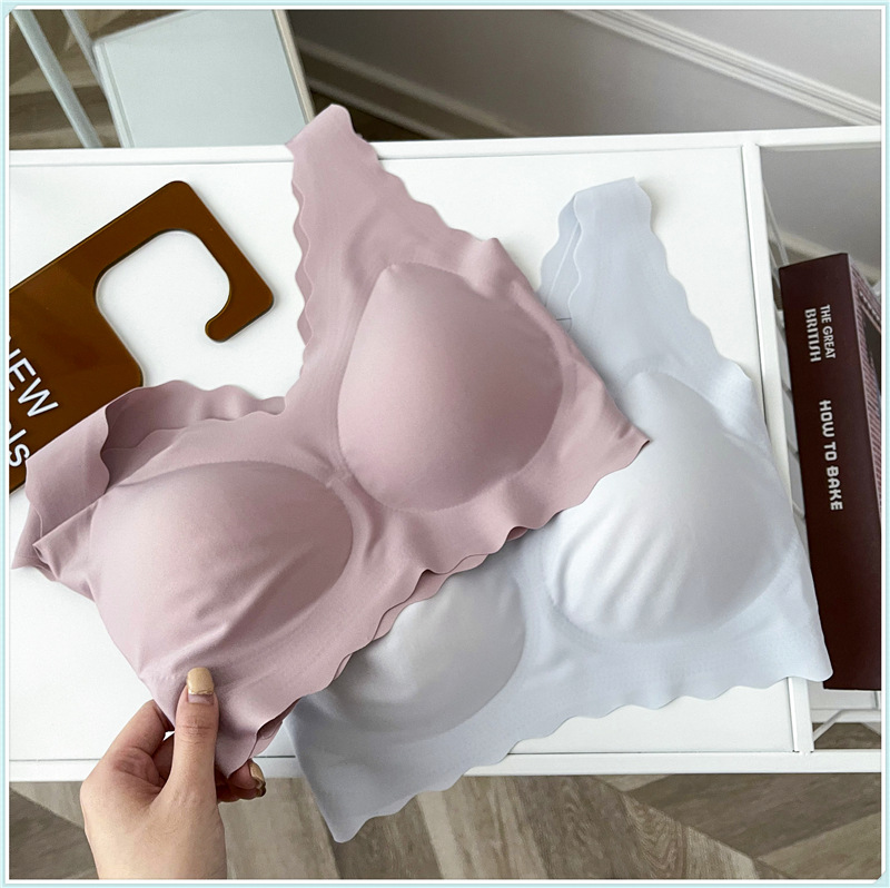 Ouyang Same Style Nana Lovey Oubras Underwear Women's Wireless Push up No Size Vest Seamless Bra Ouyang Same Style Nana Lovey Oubras Underwear Women's Wireless Push up No Size Vest Seamless Bra