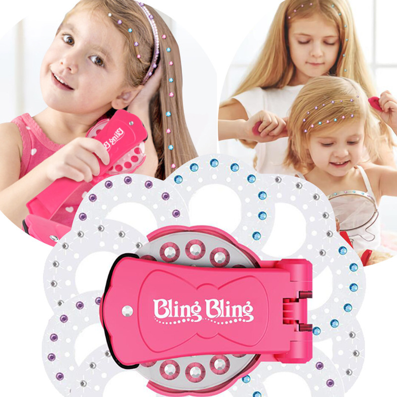 Cross-Border Hot Selling Blinger Sticker Rig Bling Nail Drilling Rig Tool Diamond Supplement Set Girl&#039;s Toys