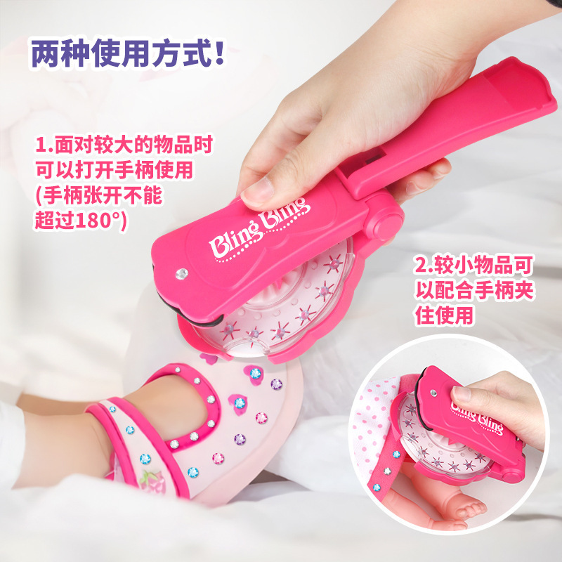 Cross-Border Hot Selling Blinger Sticker Rig Bling Nail Drilling Rig Tool Diamond Supplement Set Girl's Toys