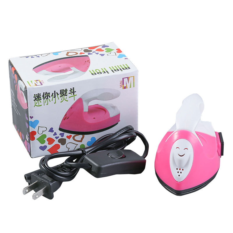 Pinpindoudou Facial Line Filler Children's Handmade DIY Electric Iron Creative Iron Ironing Machine Mini Small Cloth Sticker Hot Drilling Doll Clothes
