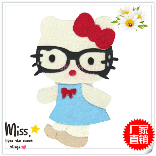 Yiwu purchase fabric heat press factory blue glasses KT