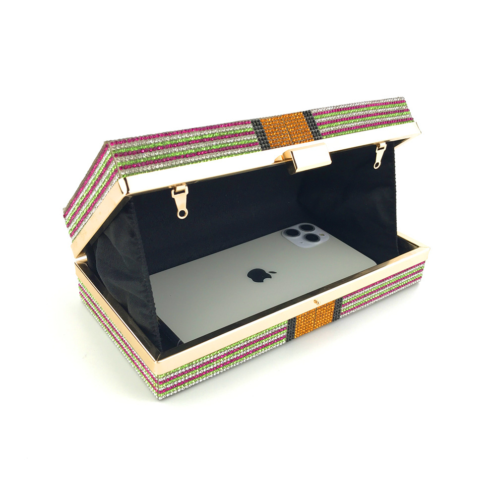 Hengmei New Style Hot Drilling Dollar Handbag Dress Evening Bag Women's Handbag Crystal Dollar Bag Clutch Bag Hengmei New Style Hot Drilling Dollar Handbag Dress Evening Bag Women's Handbag Crystal Dollar Bag Clutch Bag