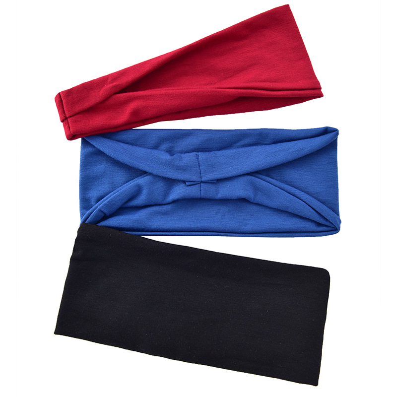 European and American New Exercise Hair Band Men&#039;s and Women&#039;s Workout Sweat Headscarf Women&#039;s   fabric heat press