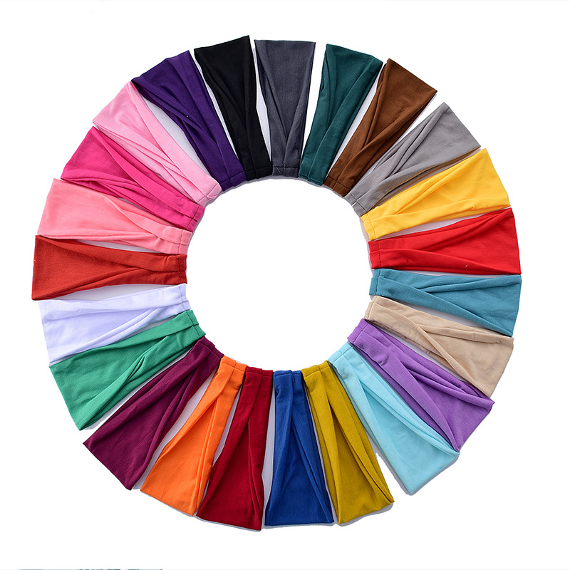 European and American New Exercise Hair Band Men&#039;s and Women&#039;s Workout Sweat Headscarf Women&#039;s   fabric heat press
