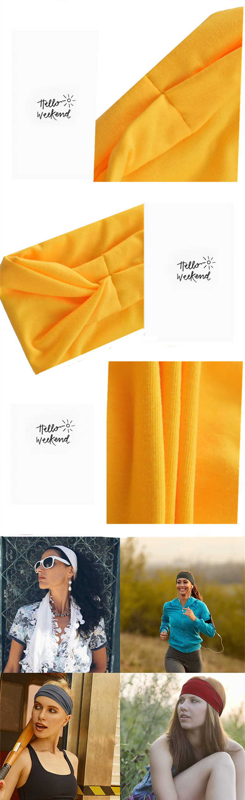 European and American New Exercise Hair Band Men's and Women's Workout Sweat Headscarf Women's fabric heat press European and American New Exercise Hair Band Men's and Women's Workout Sweat Headscarf Women's fabric heat press