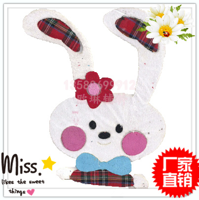 Buy fabric heat press factory Yiwu Plaid rabbits