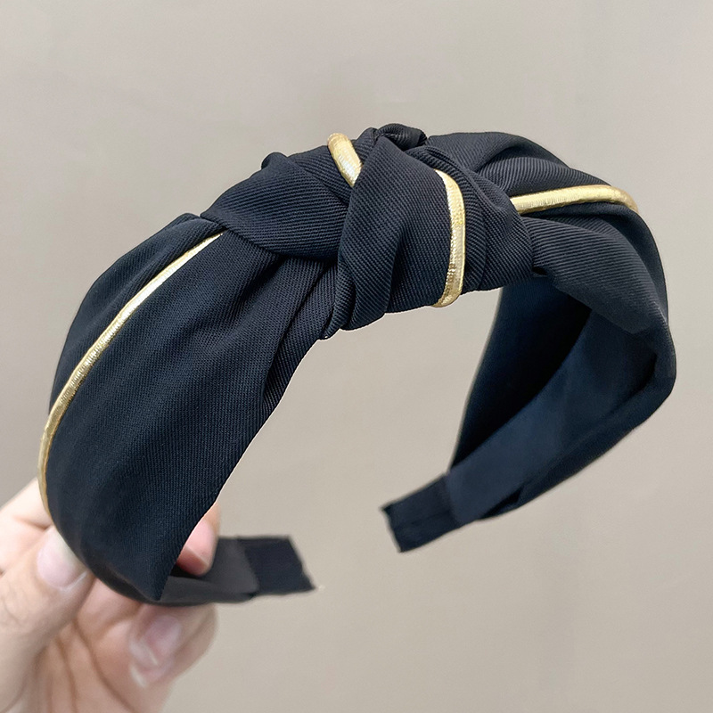 Wide Brim Hair Band Korean Style Internet Celebrity Cross Lace Retro Simple Ins Adult Hair fabric heat press Wide Brim Hair Band Korean Style Internet Celebrity Cross Lace Retro Simple Ins Adult Hair fabric heat press
