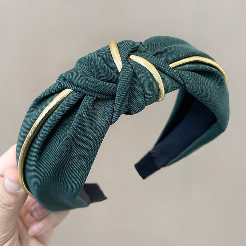 Wide Brim Hair Band Korean Style Internet Celebrity Cross Lace Retro Simple Ins Adult Hair fabric heat press Wide Brim Hair Band Korean Style Internet Celebrity Cross Lace Retro Simple Ins Adult Hair fabric heat press
