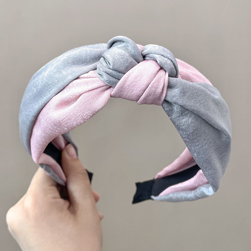 Wide Brim Hair Band Korean Style Internet Celebrity Cross Lace Retro Simple Ins Adult Hair fabric heat press Wide Brim Hair Band Korean Style Internet Celebrity Cross Lace Retro Simple Ins Adult Hair fabric heat press