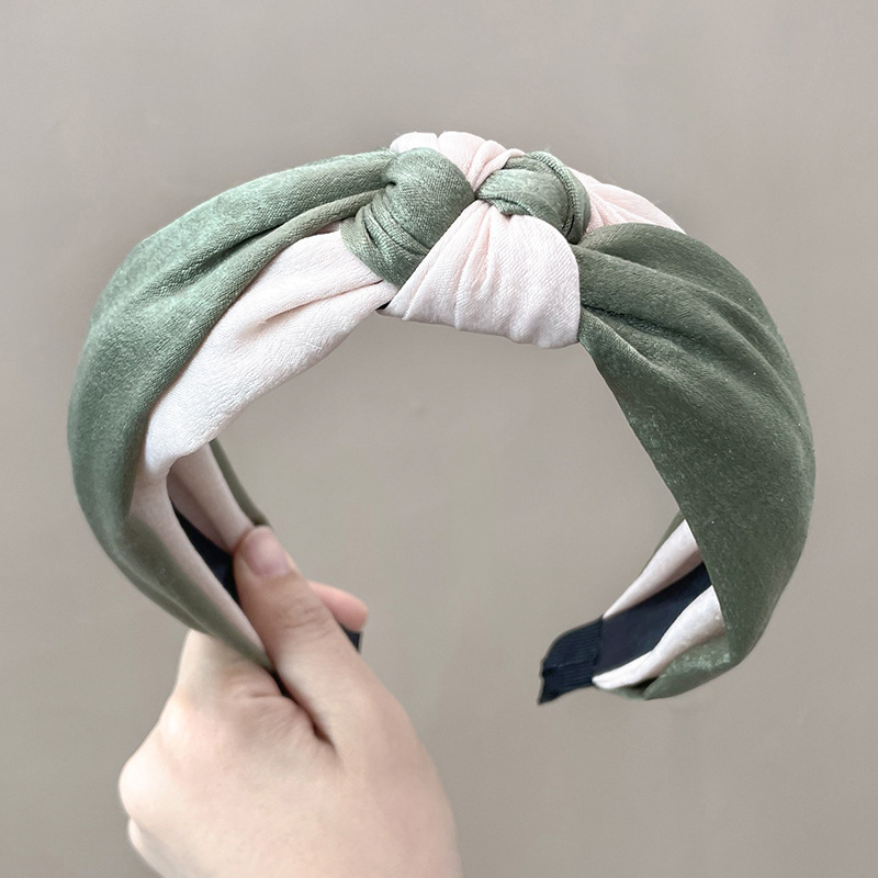 Wide Brim Hair Band Korean Style Internet Celebrity Cross Lace Retro Simple Ins Adult Hair fabric heat press Wide Brim Hair Band Korean Style Internet Celebrity Cross Lace Retro Simple Ins Adult Hair fabric heat press