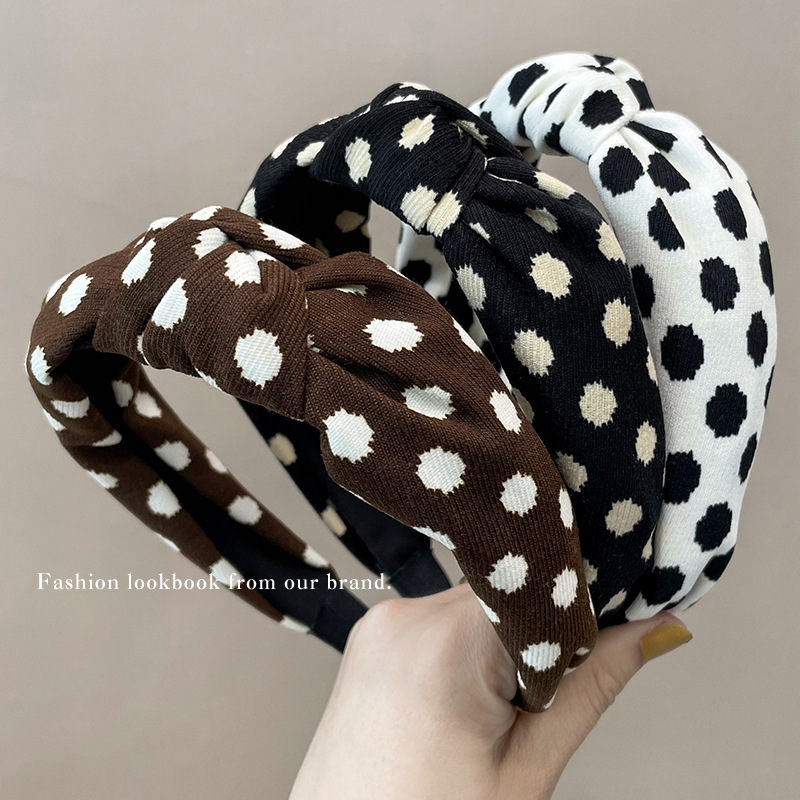 Wide Brim Hair Band Korean Style Internet Celebrity Cross Lace Retro Simple Ins Adult Hair fabric heat press Wide Brim Hair Band Korean Style Internet Celebrity Cross Lace Retro Simple Ins Adult Hair fabric heat press