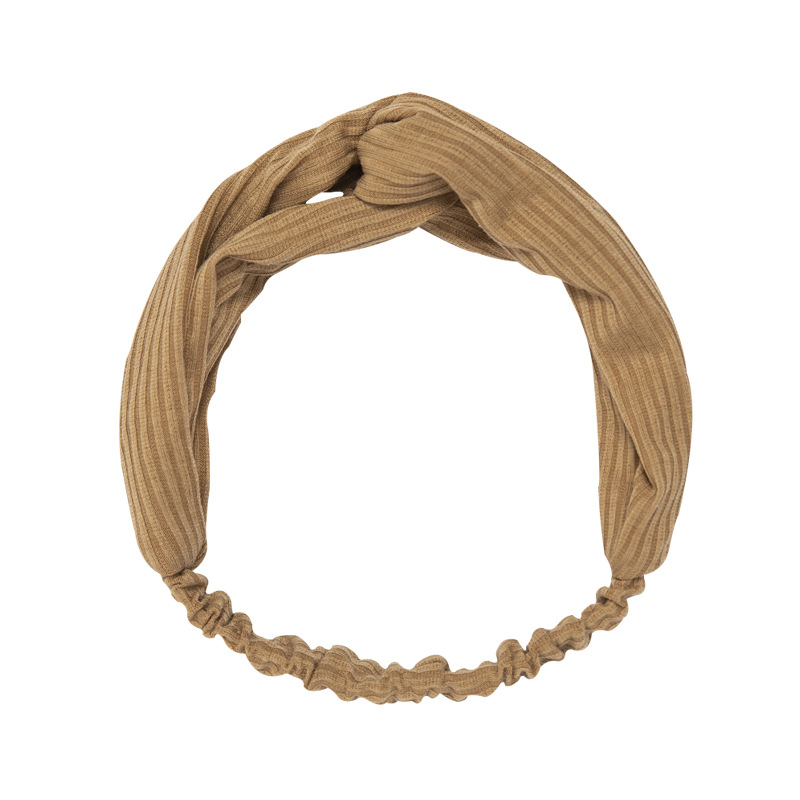 Korean Face Washing Exercise Stretch Makeup Yoga Women Elastic Hair Band Knitted Solid Color  fabric heat press