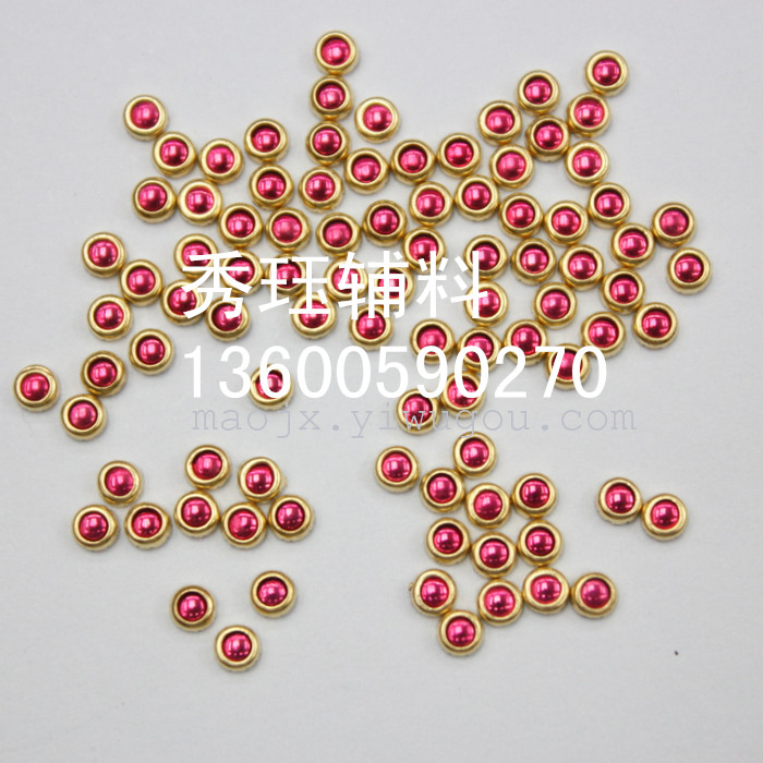 Edge shaped diamond drilling hot chip aluminum half wrapping garment accessories wholesale Edge shaped diamond drilling hot chip aluminum half wrapping garment accessories wholesale