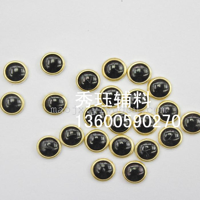 Edge shaped diamond drilling hot chip aluminum half wrapping garment accessories wholesale Edge shaped diamond drilling hot chip aluminum half wrapping garment accessories wholesale