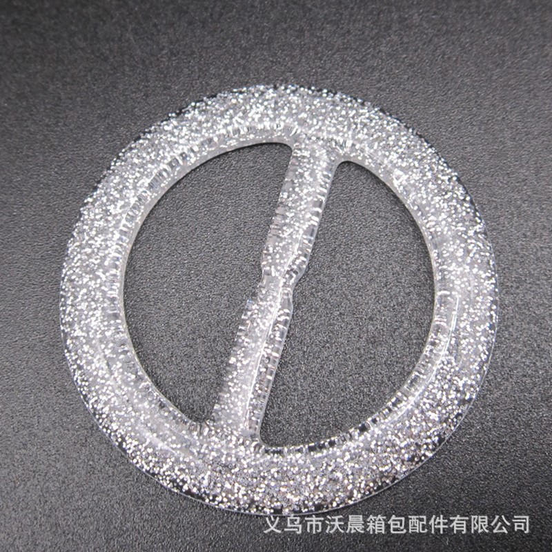 Supply Coat Resin Belt Buckle round Three-Gear Japanese Buckle Silk Scarf Knotted Button T-shirt Corner Knotted Retaining Ring