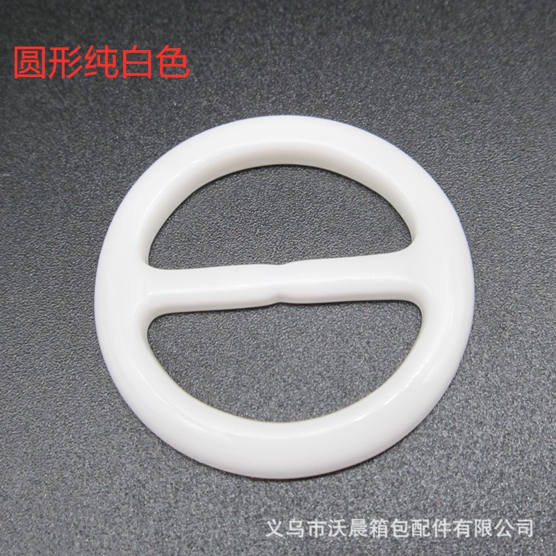 Supply Coat Resin Belt Buckle round Three-Gear Japanese Buckle Silk Scarf Knotted Button T-shirt Corner Knotted Retaining Ring