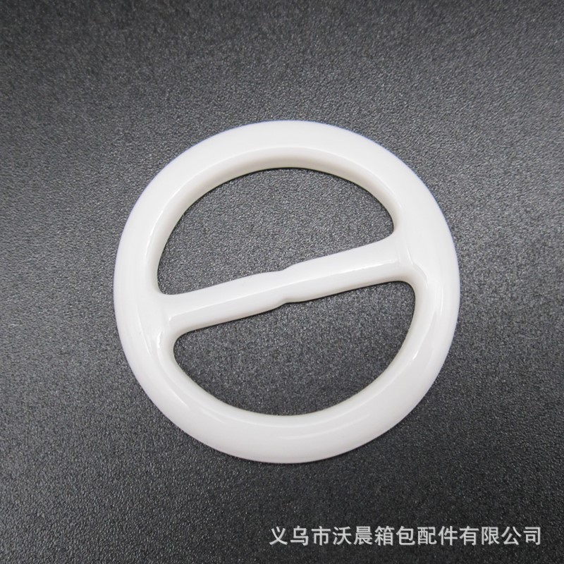 Supply Coat Resin Belt Buckle round Three-Gear Japanese Buckle Silk Scarf Knotted Button T-shirt Corner Knotted Retaining Ring