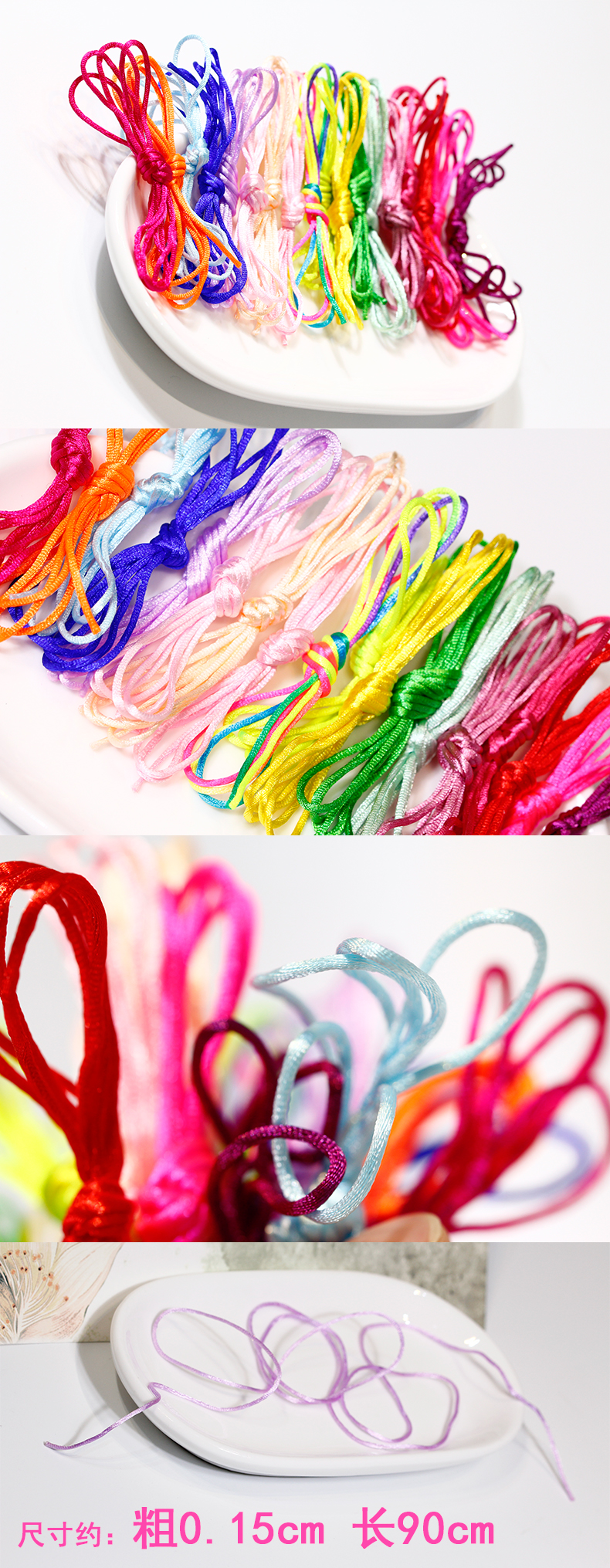 Braided Hair Rope Colored Headband Female Xuan Ya Hip Hop Colorful Ropes Colorful Thread Braid Children Colorful Ribbon Hair Accessories Modeling Headdress