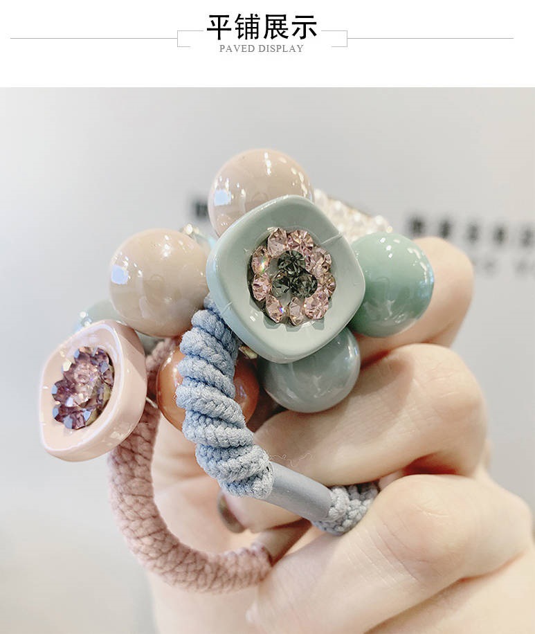 Korean Style Fresh Mori Girl's Hair Rope Hair Accessories Simple Hair Elastic Band Hot Selling Bracelet Two Hair Ropes Hair Ring