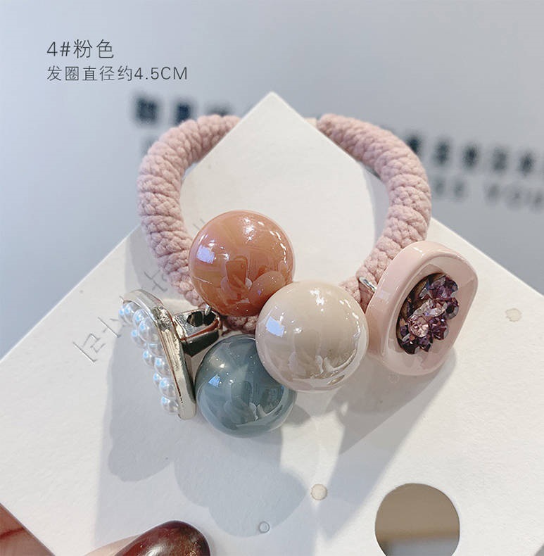 Korean Style Fresh Mori Girl's Hair Rope Hair Accessories Simple Hair Elastic Band Hot Selling Bracelet Two Hair Ropes Hair Ring