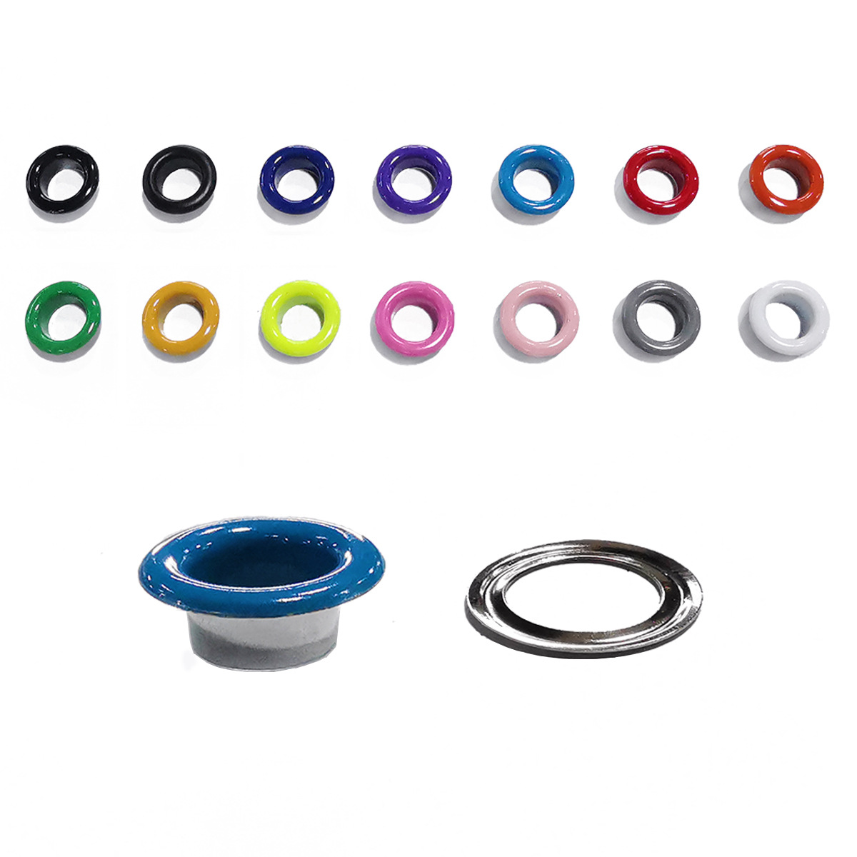 Wholesale Color Buckle Canvas Buttonhole Spray Paint Metal Eyelets Rivet Color Eyelet Button