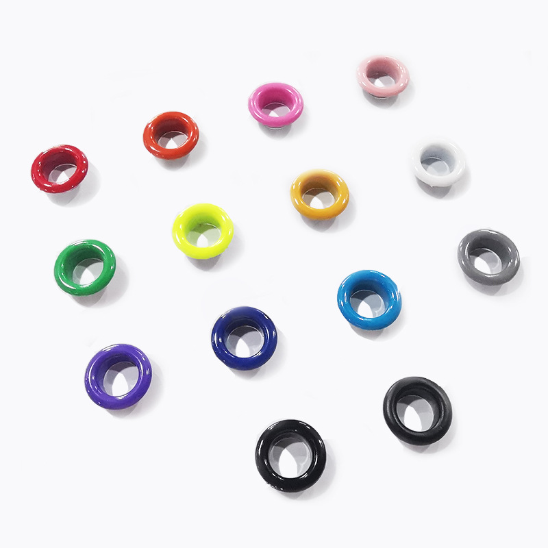 Wholesale Color Buckle Canvas Buttonhole Spray Paint Metal Eyelets Rivet Color Eyelet Button