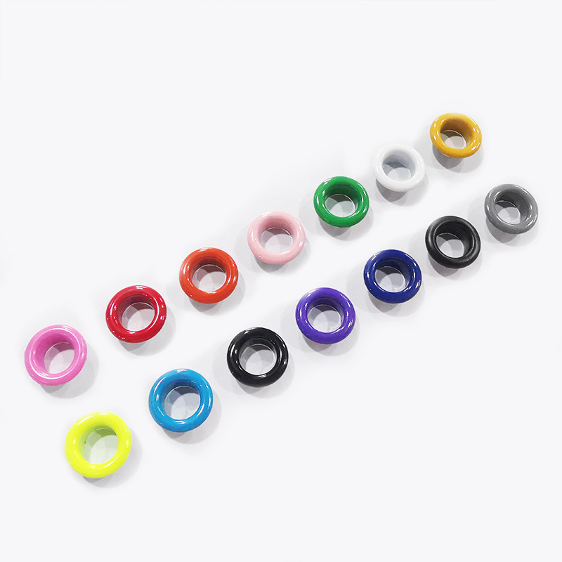 Wholesale Color Buckle Canvas Buttonhole Spray Paint Metal Eyelets Rivet Color Eyelet Button