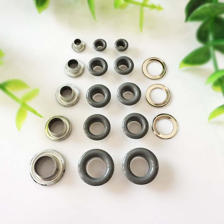 Wholesale Color Buckle Canvas Buttonhole Spray Paint Metal Eyelets Rivet Color Eyelet Button