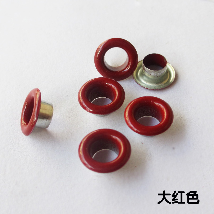 Wholesale Color Buckle Canvas Buttonhole Spray Paint Metal Eyelets Rivet Color Eyelet Button