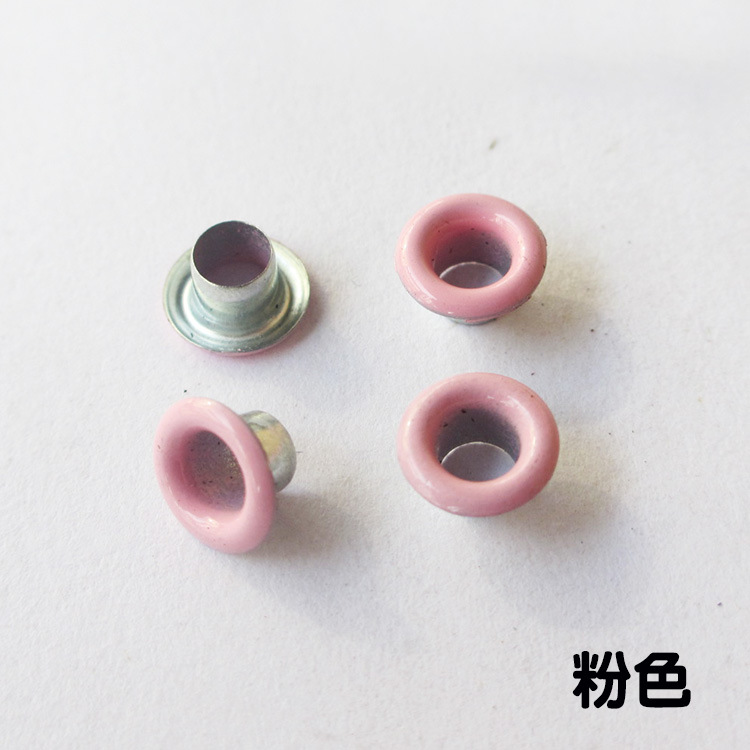 Wholesale Color Buckle Canvas Buttonhole Spray Paint Metal Eyelets Rivet Color Eyelet Button