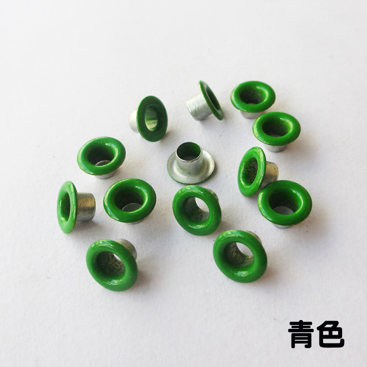 Wholesale Color Buckle Canvas Buttonhole Spray Paint Metal Eyelets Rivet Color Eyelet Button